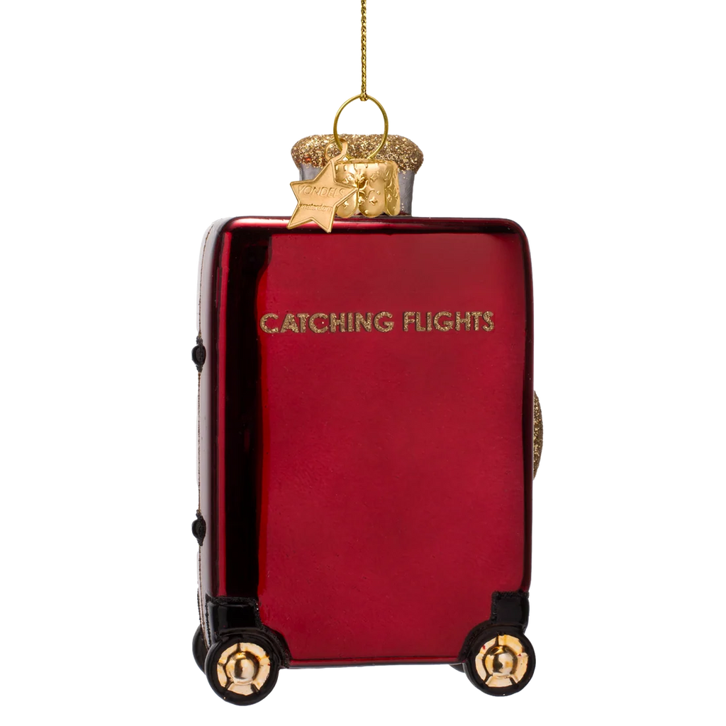 Decorazione Valigia trolley rossa Vondels