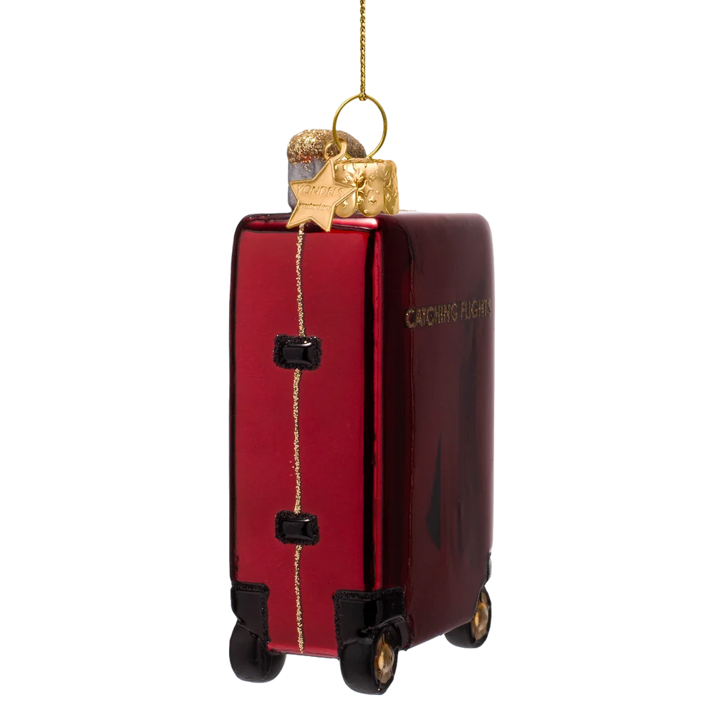 Decorazione Valigia trolley rossa Vondels
