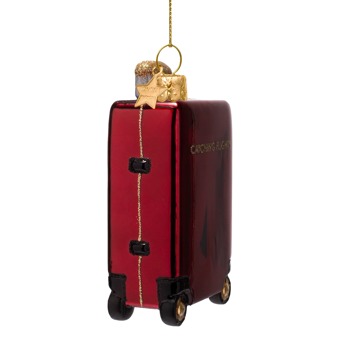 Decorazione Valigia trolley rossa Vondels