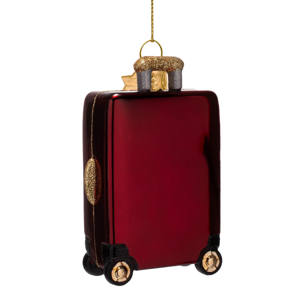 Decorazione Valigia trolley rossa Vondels