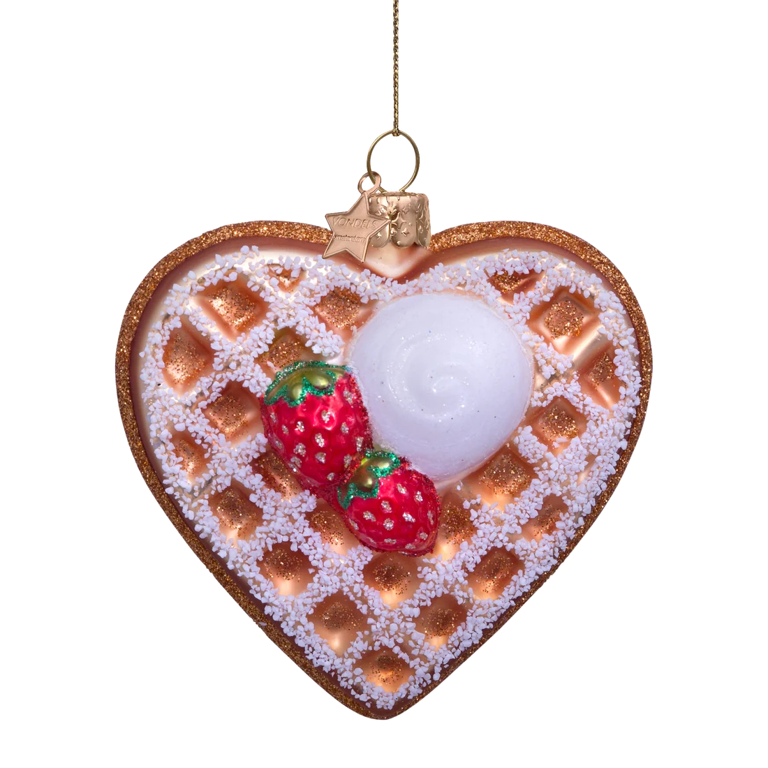 Decorazione Waffle alle fragole e panna Vondels