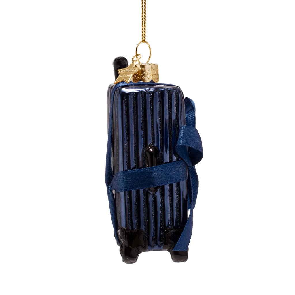 Decorazione Valigia trolley blu Vondels