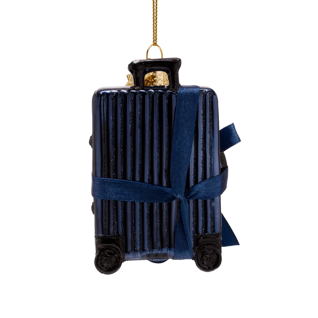 Decorazione Valigia trolley blu Vondels